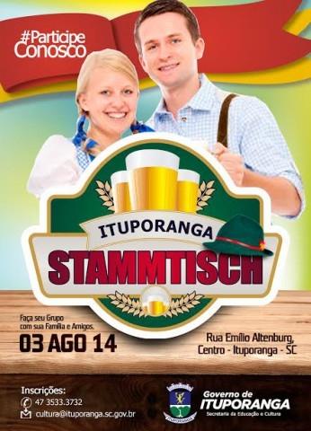 Em agosto tem Stammtisch em Ituporanga