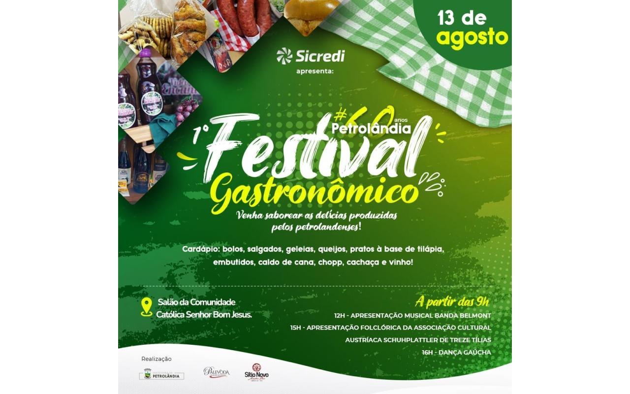 1º Festival Gastronômico será destaque na programação dos 60 anos de Petrolândia