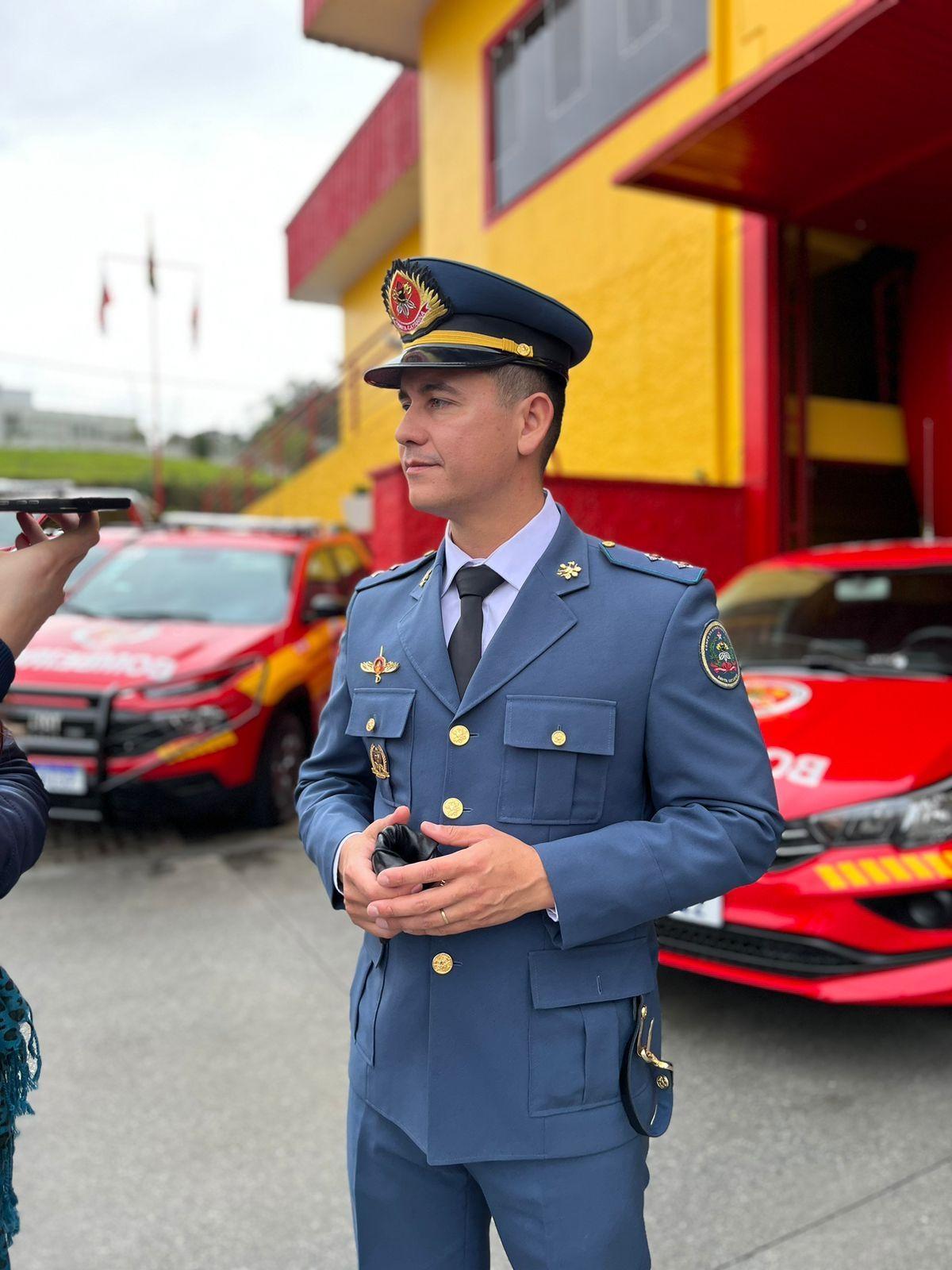 1º Tenente Wegner assume o comando do Corpo de Bombeiros Militar de Ituporanga