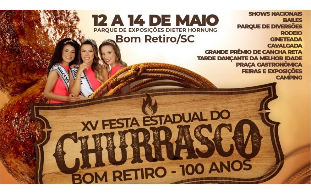 XV Festa Estadual do Churrasco em Bom Retiro vai contar com rodeio e premiação aos participantes