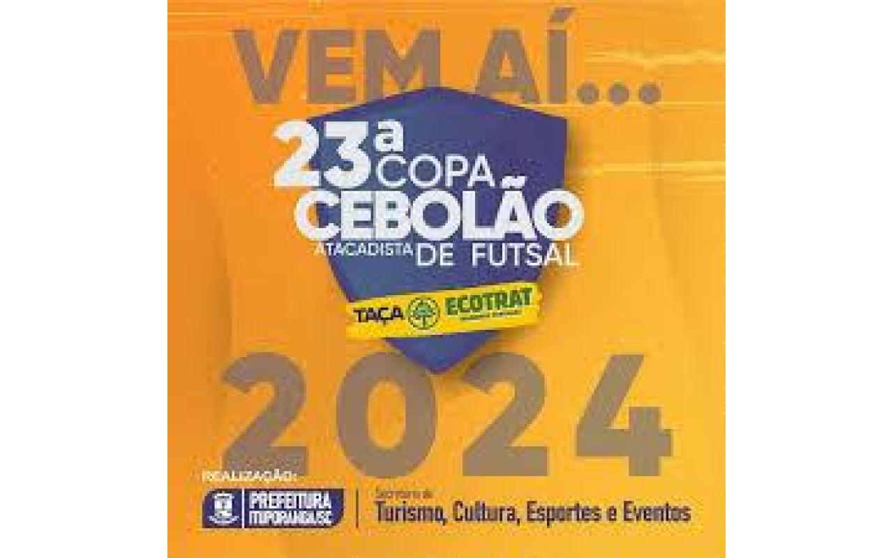 23ª Copa Cebolão terá a abertura oficial no dia do aniversário de Ituporanga