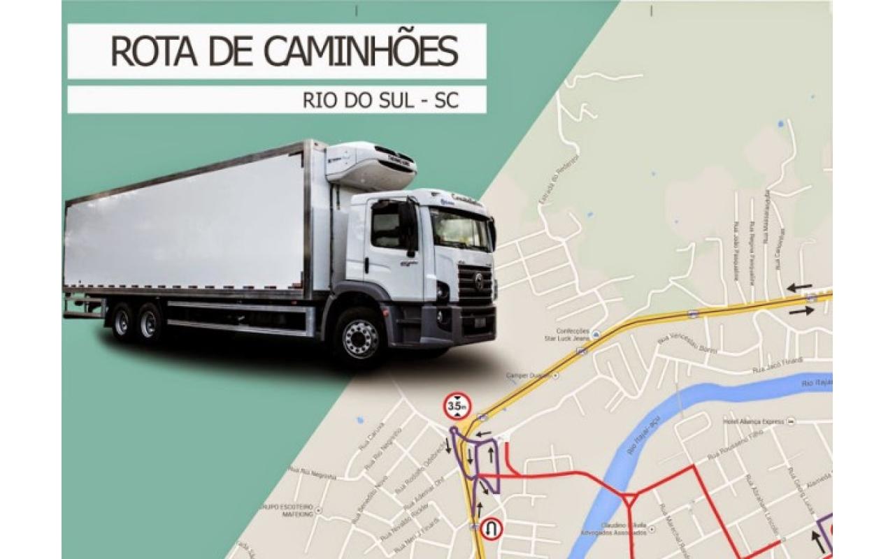 Rota de caminhões está em fase de implantação em Rio do Sul