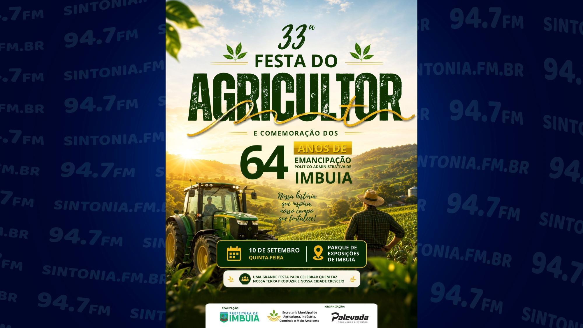 33ª Festa do Agricultor celebra os 64 anos de Imbuia