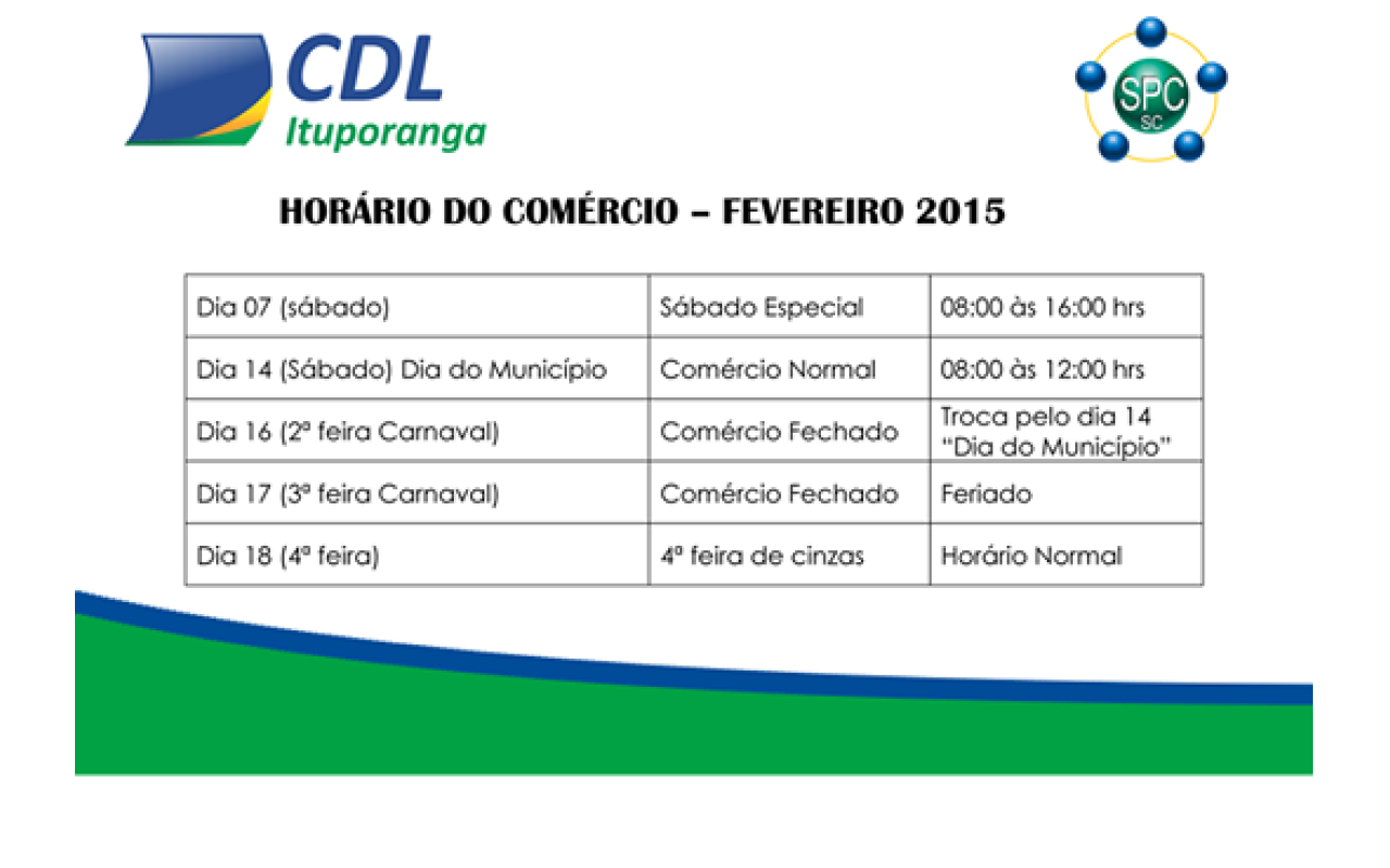 Hoje é Sábado Especial no comércio de Ituporanga