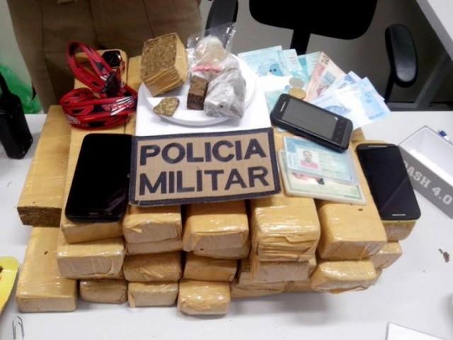 PM apreende 21 quilos de maconha em Rio do Sul 