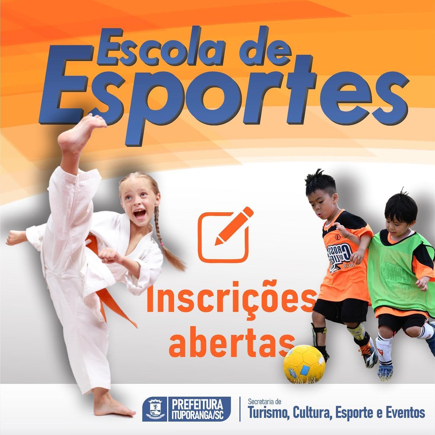 Abertas as inscrições para a escola de esportes em Ituporanga