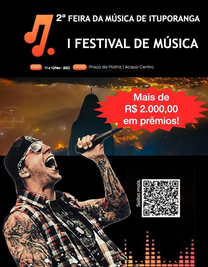 Abertas inscrições para o 1º Festival de Música que será realizado no mês de novembro em Ituporanga