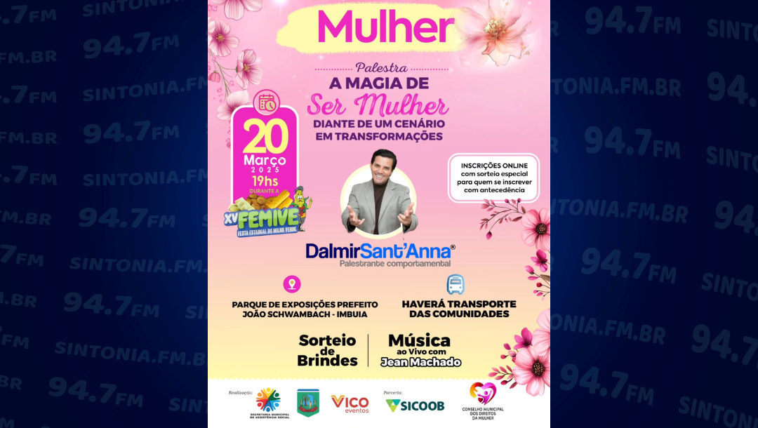 Abertura da 15ª FEMIVE terá evento especial para o Dia da Mulher em Imbuia
