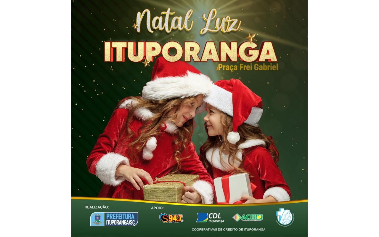 Abertura da programação do Natal Luz é neste domingo (20) em Ituporanga