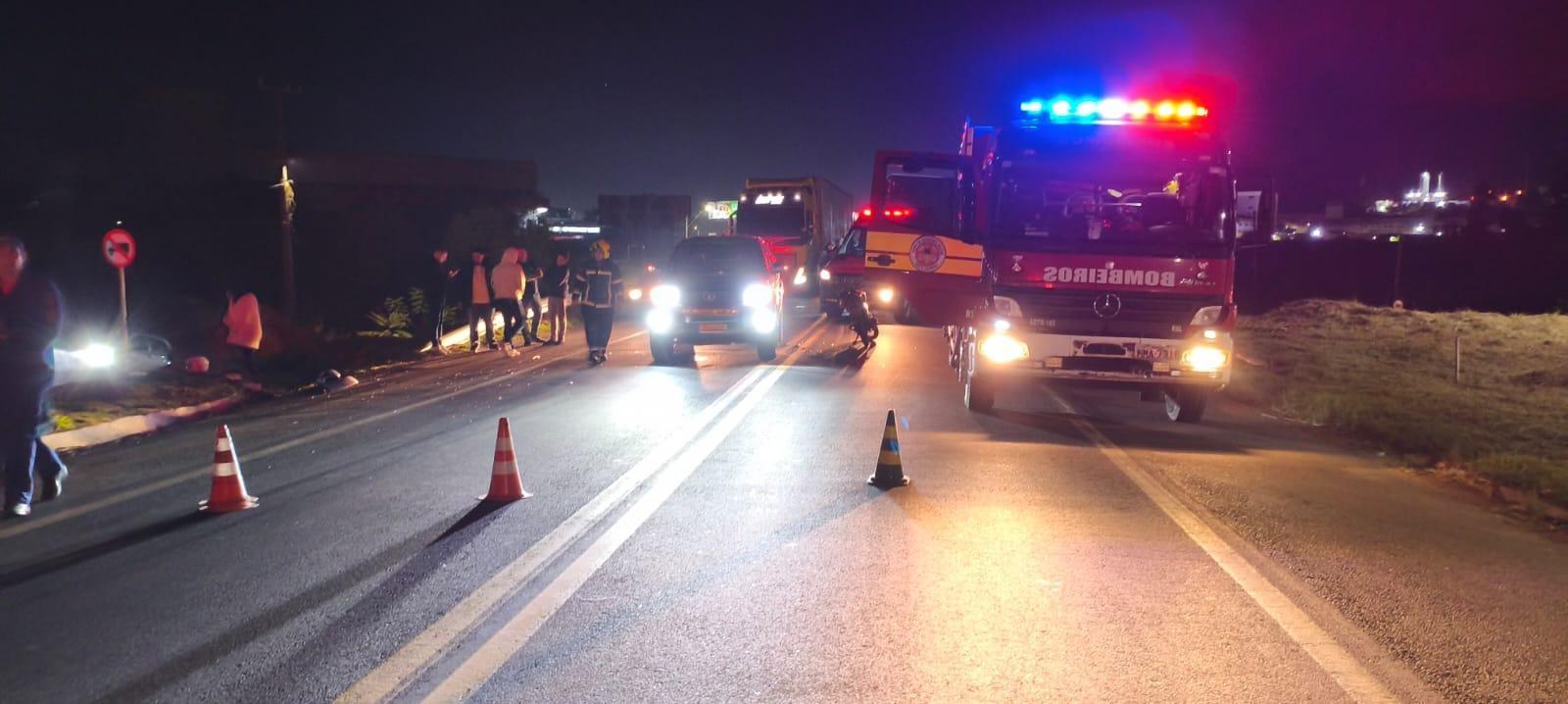 Acidente deixa motociclista ferido na BR-470 em Rio do Sul
