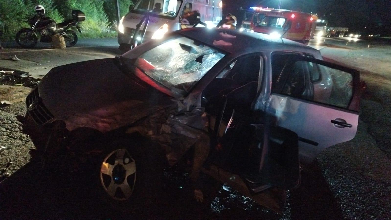 Acidente na SC-350 deixa motorista em estado grave em Aurora