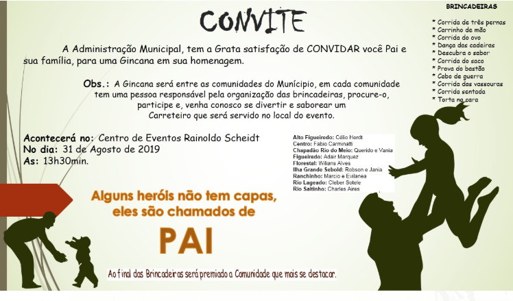 Administração de Chapadão do Lageado promove gincana em homenagem aos pais