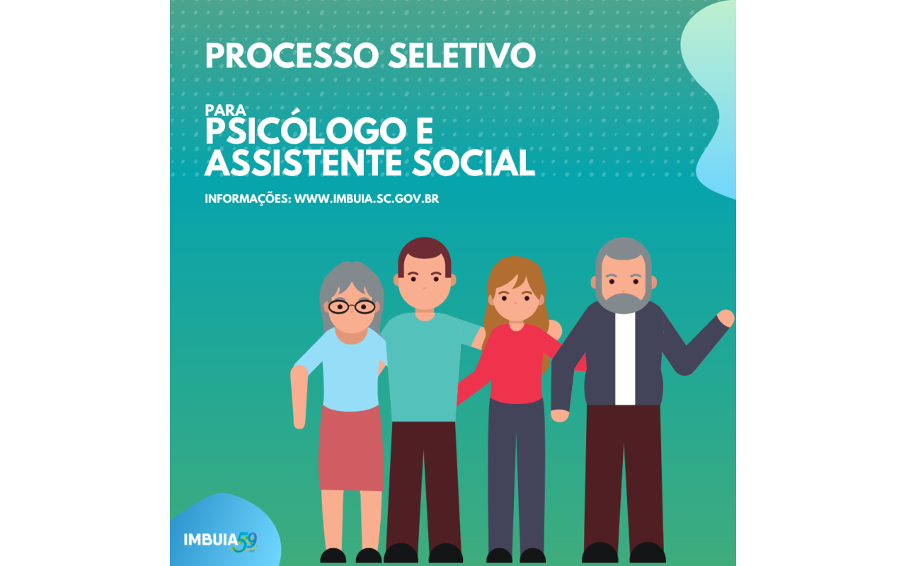 Administração de Imbuia abre Processo Seletivo para contratação de psicólogo e assistente social