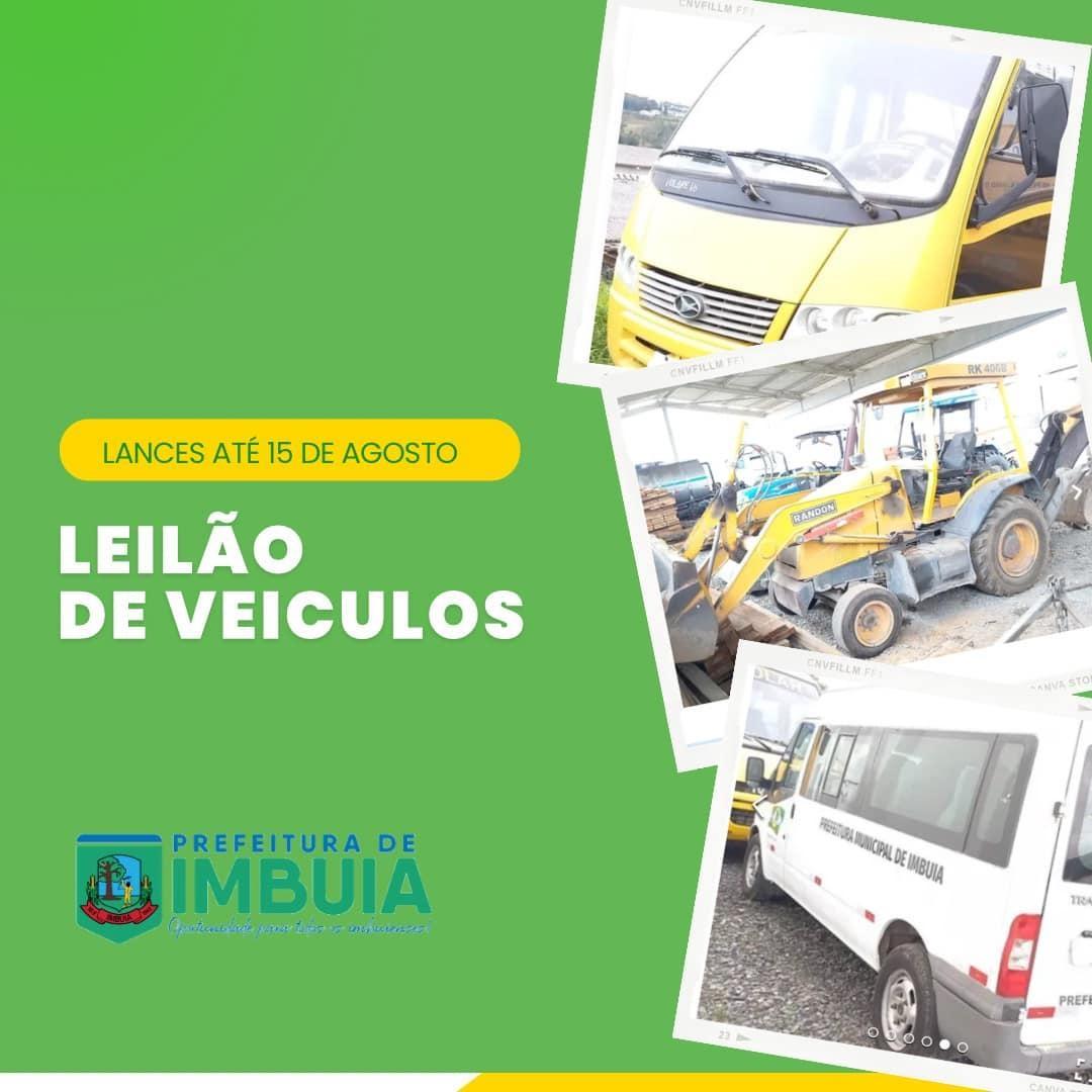 Administração de Imbuia realiza leilão de bens públicos