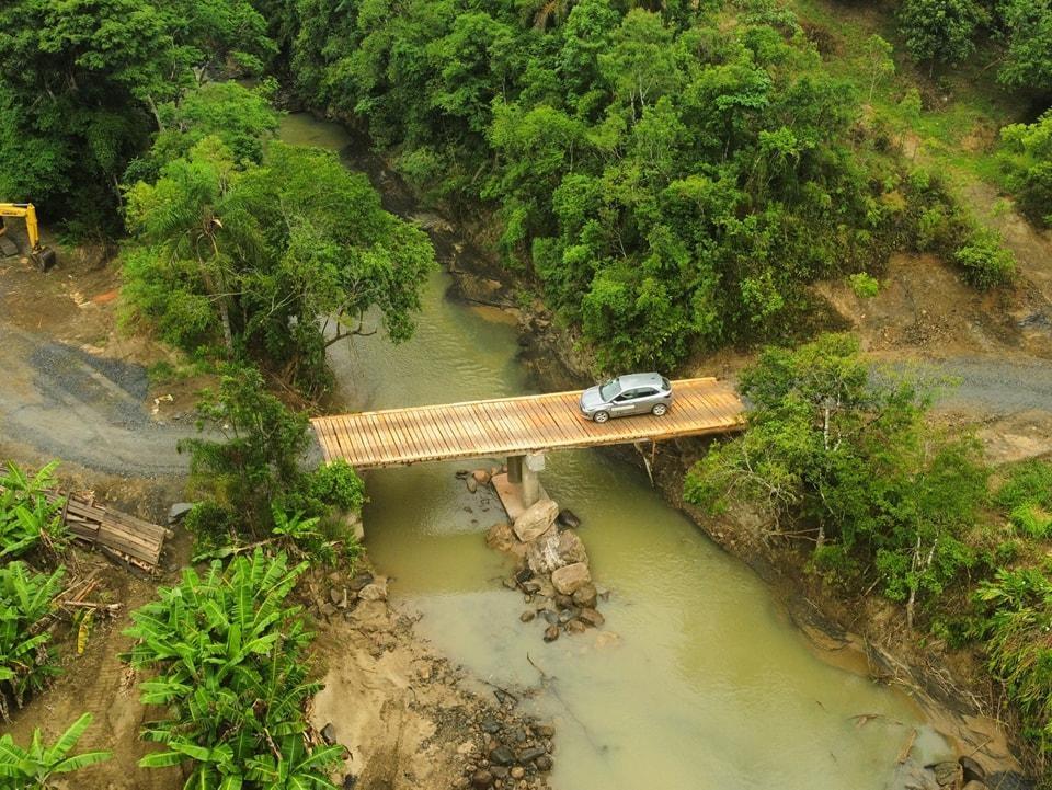 Administração de Vidal Ramos finaliza obra da ponte na comunidade de Flamenguinho