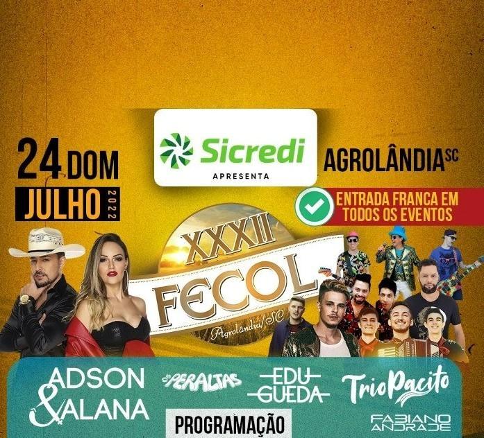 Agrolândia promove a 32ª Festa da Colheita