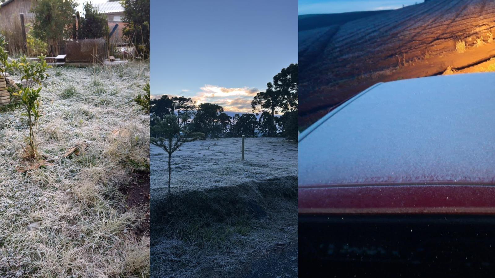 Alto Vale registra temperaturas negativas e frio deve ser ainda mais forte nesta quinta-feira (25)