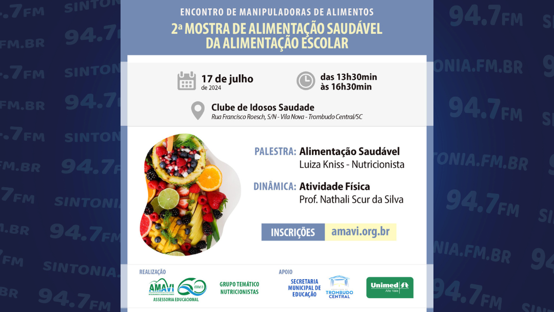 Amavi realiza Encontro de Manipuladoras de Alimentos e 2ª Mostra de Alimentação Escolar Saudável