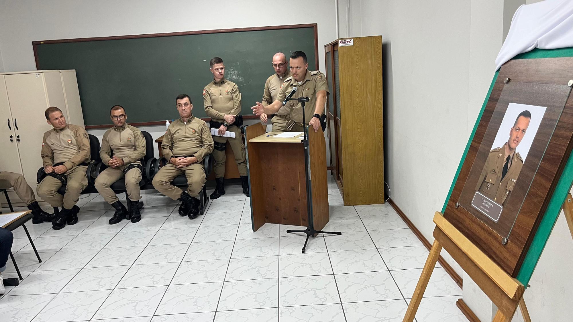 Ato de Descerramento de Retrato do Comandante Substituído da 4ª Companhia da Polícia Militar é realizado em Ituporanga