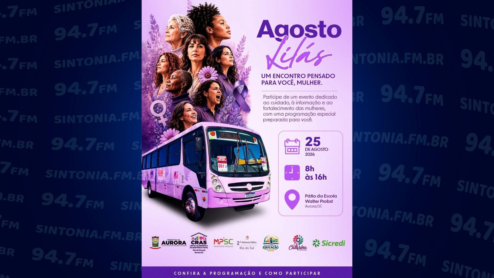 Aurora prepara ação especial do Agosto Lilás