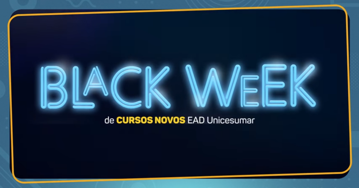 Black Week Unicesumar oferece descontos de até 40% em cursos de graduação