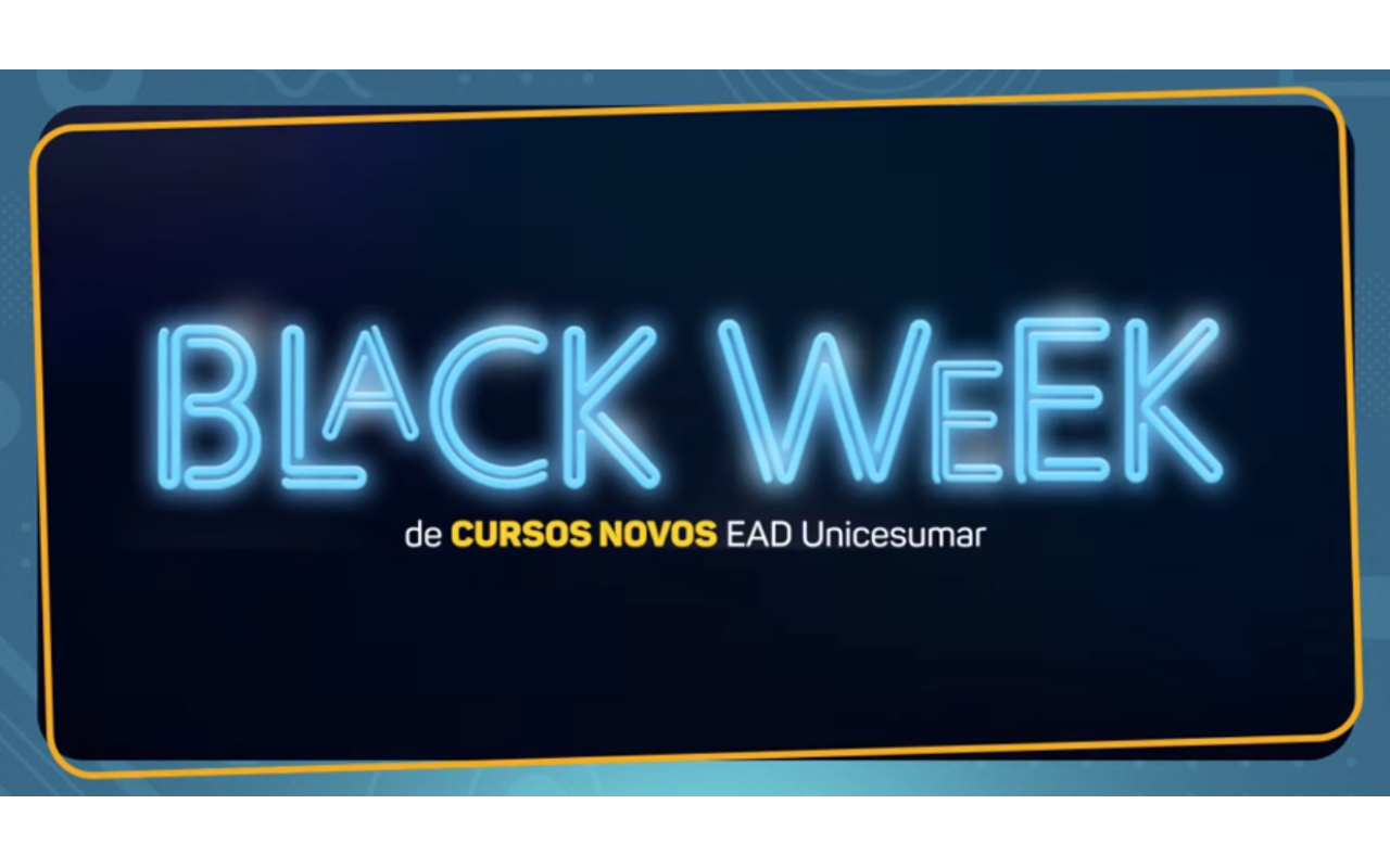 Black Week Unicesumar oferece descontos de até 40% em cursos de graduação