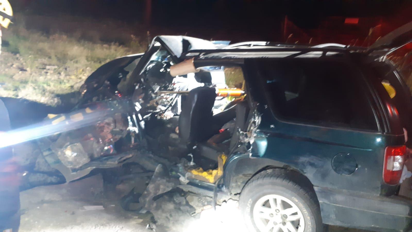 Blazer de Ituporanga se envolve em acidente grave na BR-282