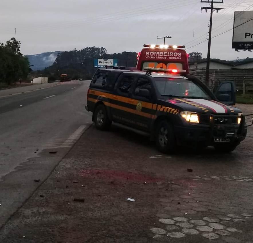 Bombeiro Voluntário morre em acidente de trânsito na BR 470, em Ibirama