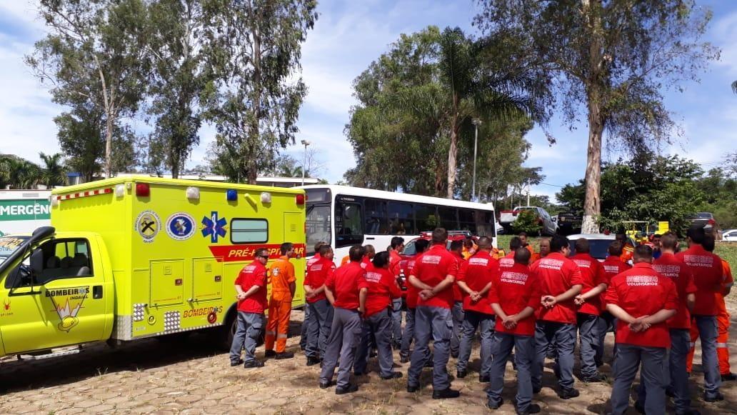 Bombeiros Voluntários Santa Catarina, chegam a Brumadinho - MG