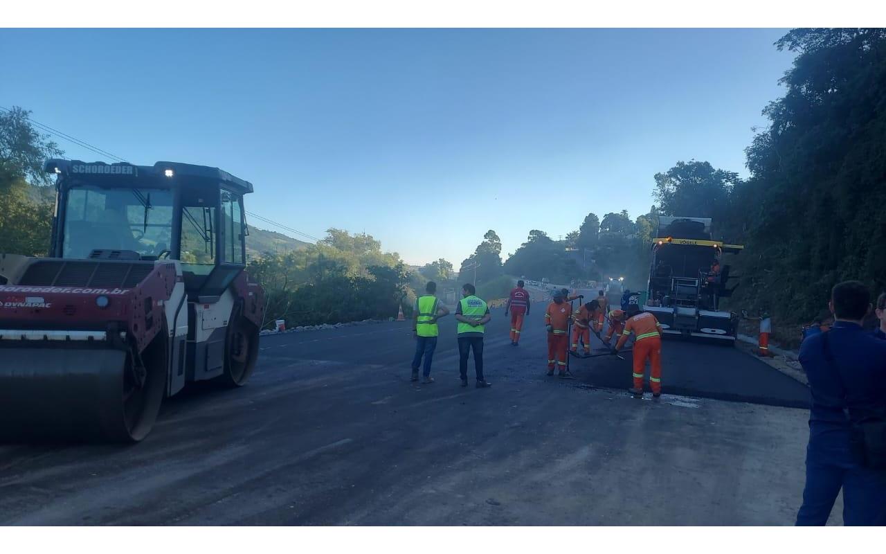 BR-470 em Rio do Sul será liberada na noite desta terça-feira (12) após quase um mês interditada