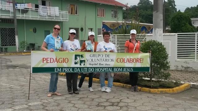 Hoje tem pedágio em prol da UTI do Hospital Bom Jesus em Ituporanga