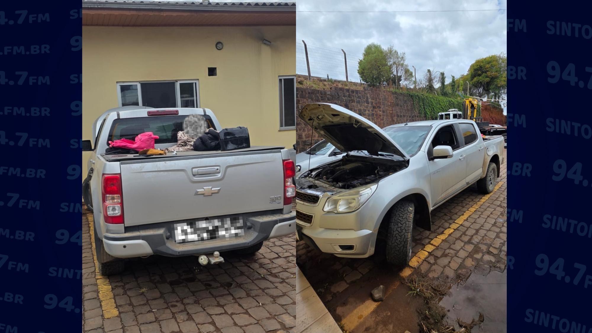 Caminhonete roubada em Ituporanga é recuperada em Fraiburgo e suspeitos são presos