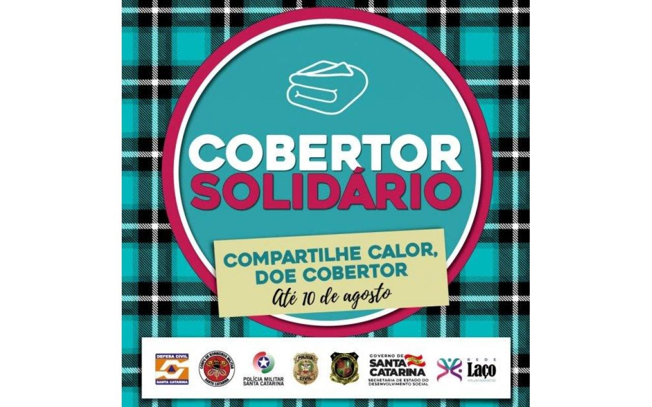 Campanha Cobertor Solidário vai distribuir doações aos municípios catarinenses