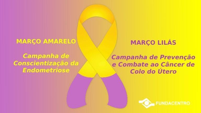 Campanhas nesse mês de março alertam sobre a endometriose o câncer de colo de útero