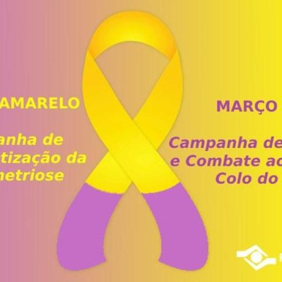 Campanhas nesse mês de março alertam sobre a endometriose o câncer de colo de útero