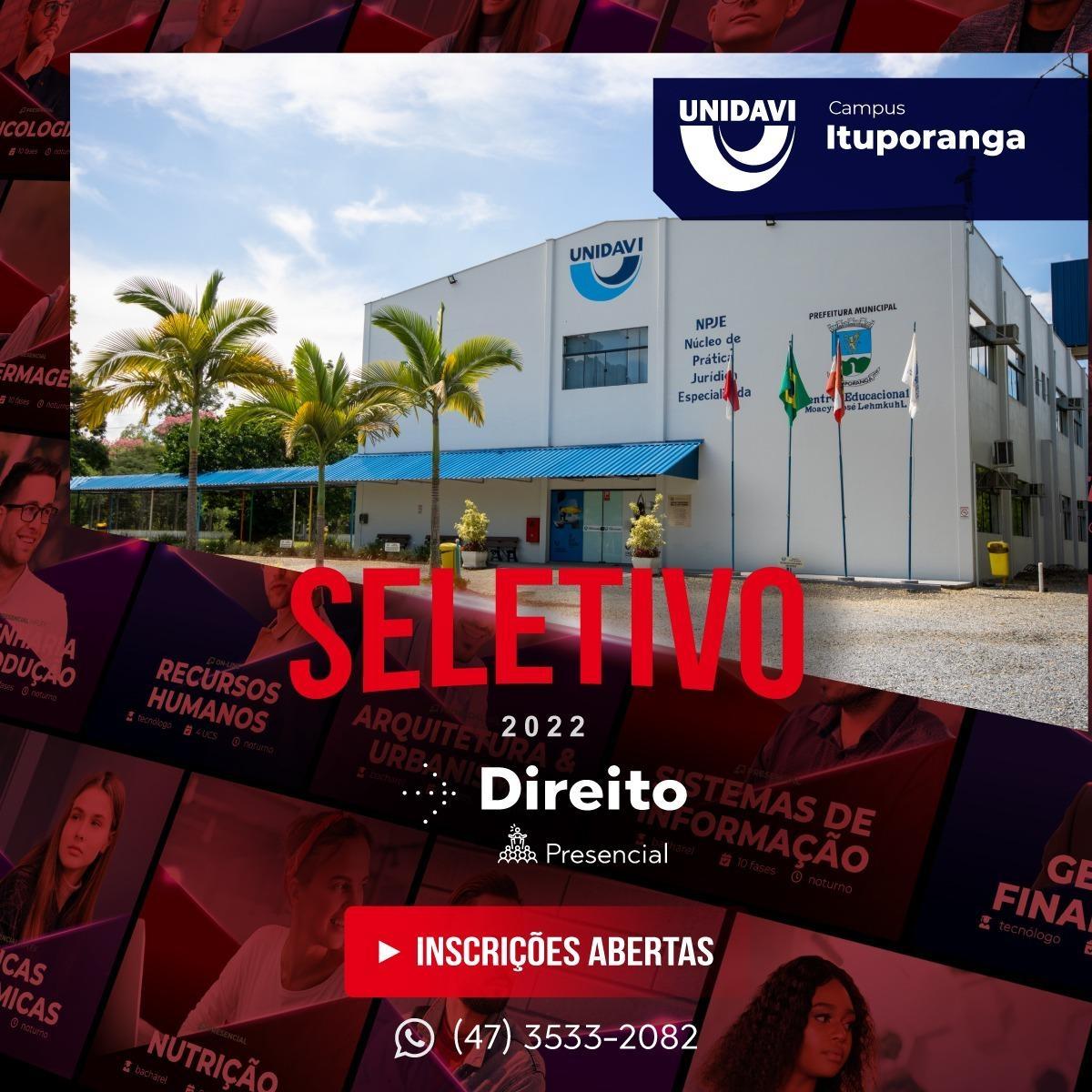 Campus da Unidavi de Ituporanga completa 25 anos em 2022