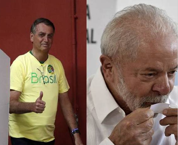 Candidatos Bolsonaro e Lula votam logo após a abertura das urnas