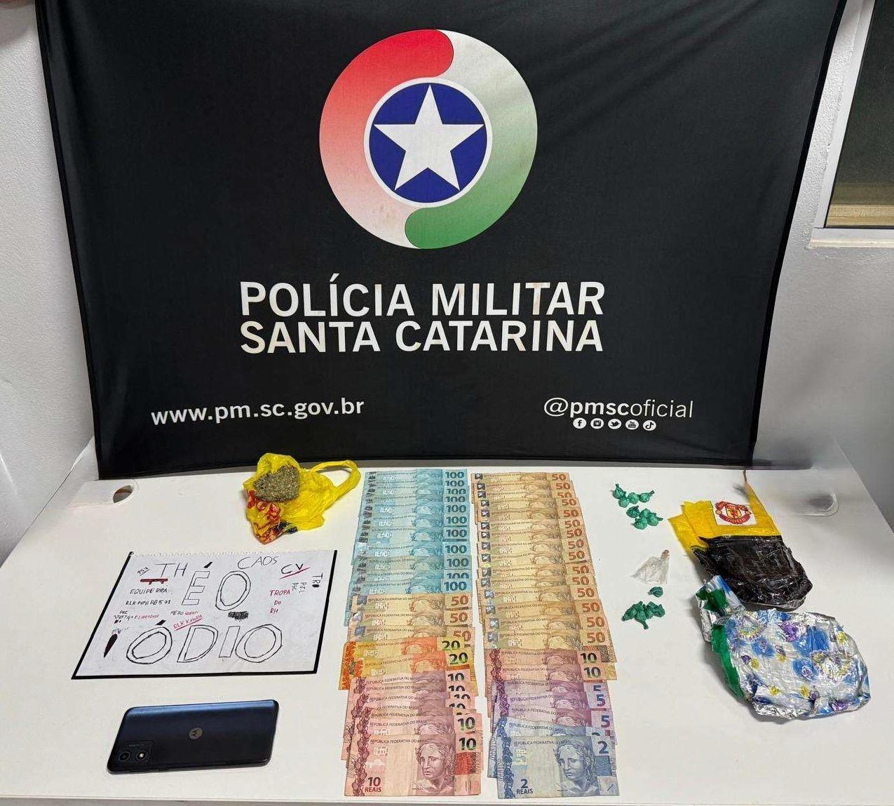 Casal é preso por tráfico de drogas