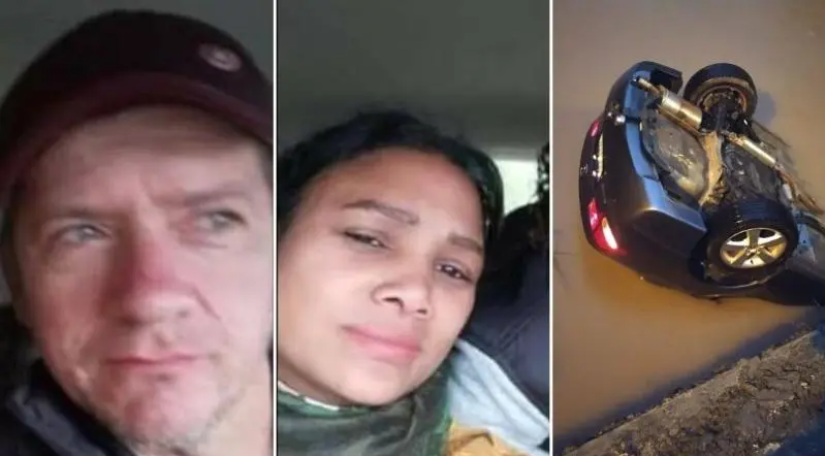 Casal que morreu em Ituporanga ao cair de carro em rio deixa dois filhos