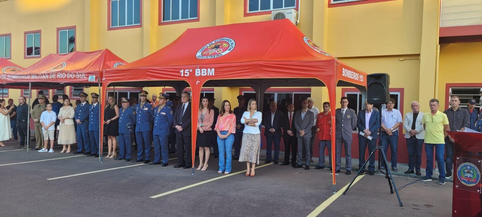 Cerimônia marca os 50 anos do Corpo de Bombeiros Militar de Rio do Sul