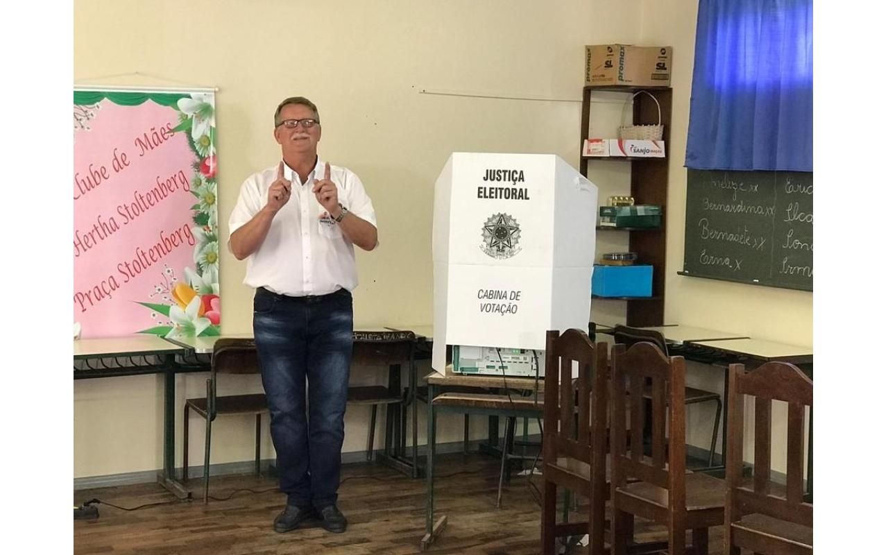 Com diferença de 44 votos, Helmut Stoltenberg foi eleito prefeito de Vidal Ramos