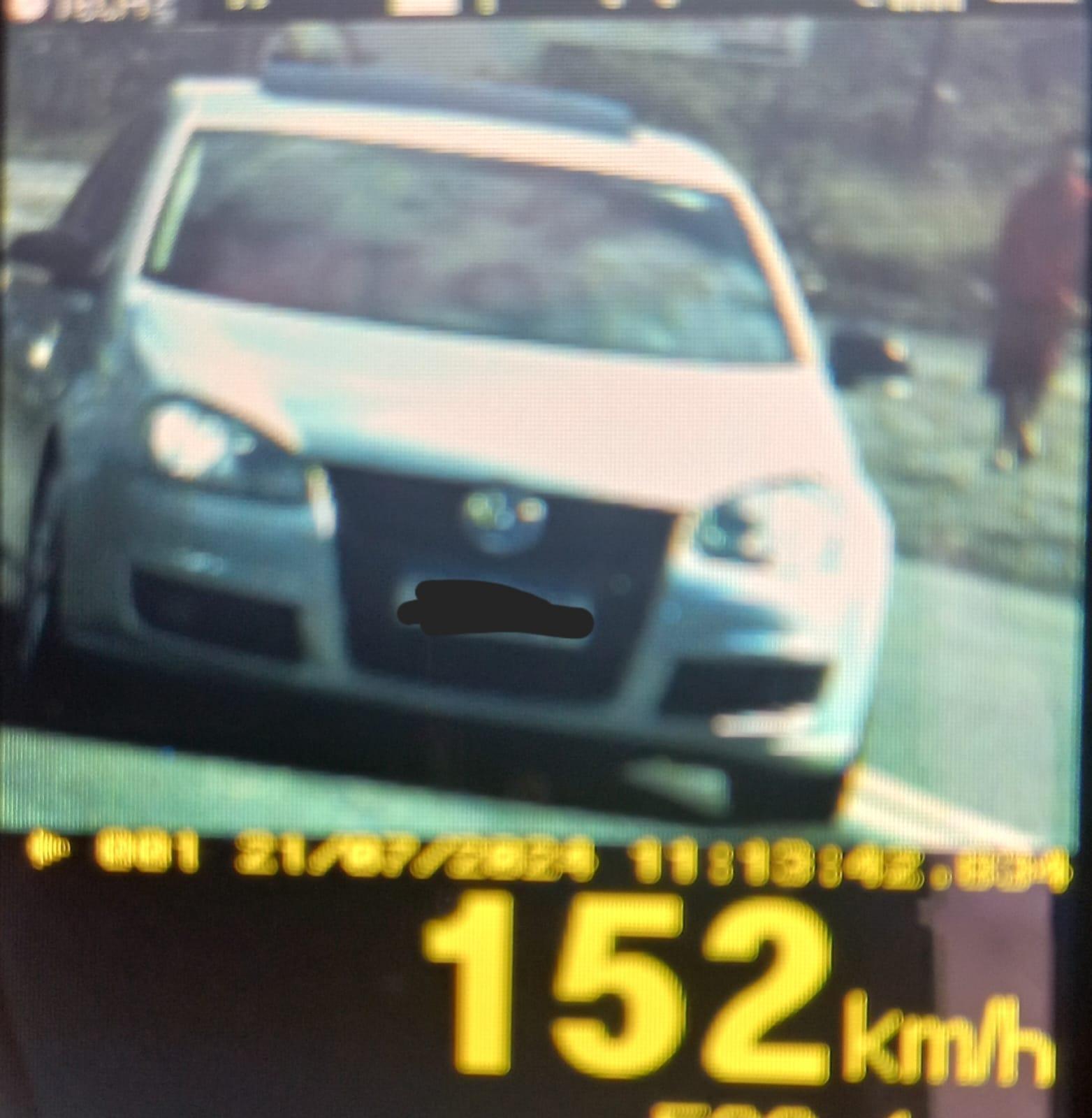 Condutor é flagrado dirigindo a 152 km/h na SC-350 em Aurora
