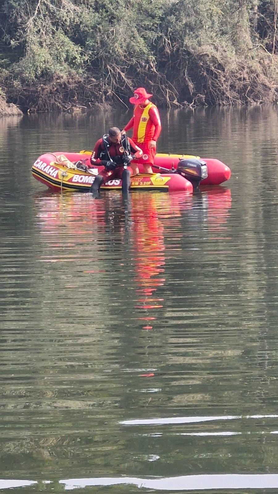 Corpo de homem é encontrado em estado de decomposição no Rio Itajaí-Açu, em Aurora