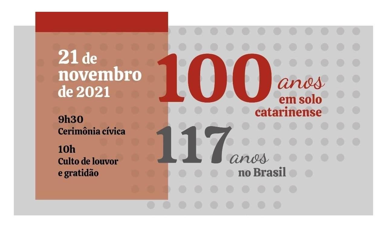 Culto celebra 117 anos da Igreja Evangélica Luterana do Brasil e 100 anos em solo catarinense