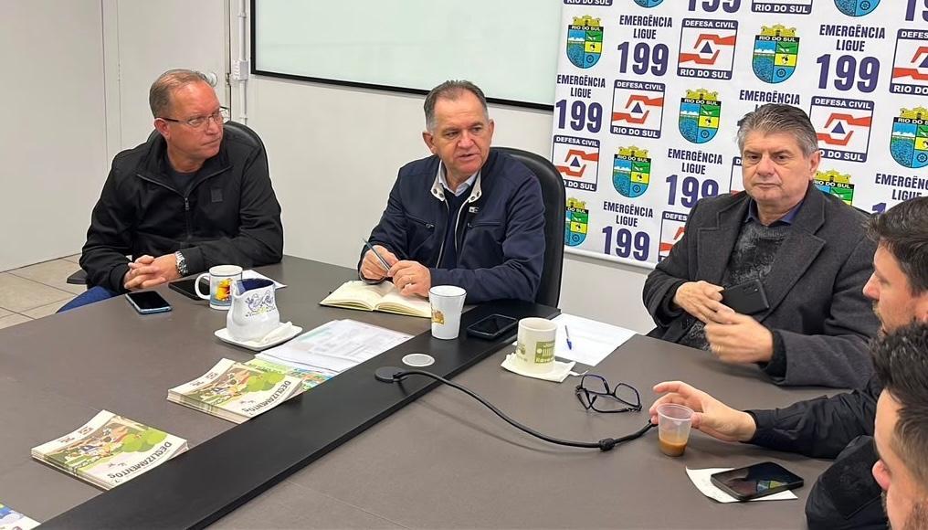 Defesa Civil de Rio do Sul reduz cota de alerta para o rio Itajaí-Açu