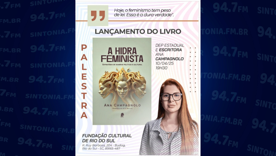 Deputada Ana Campagnolo lança livro e ministra palestra em Rio do Sul nesta quinta-feira (10)