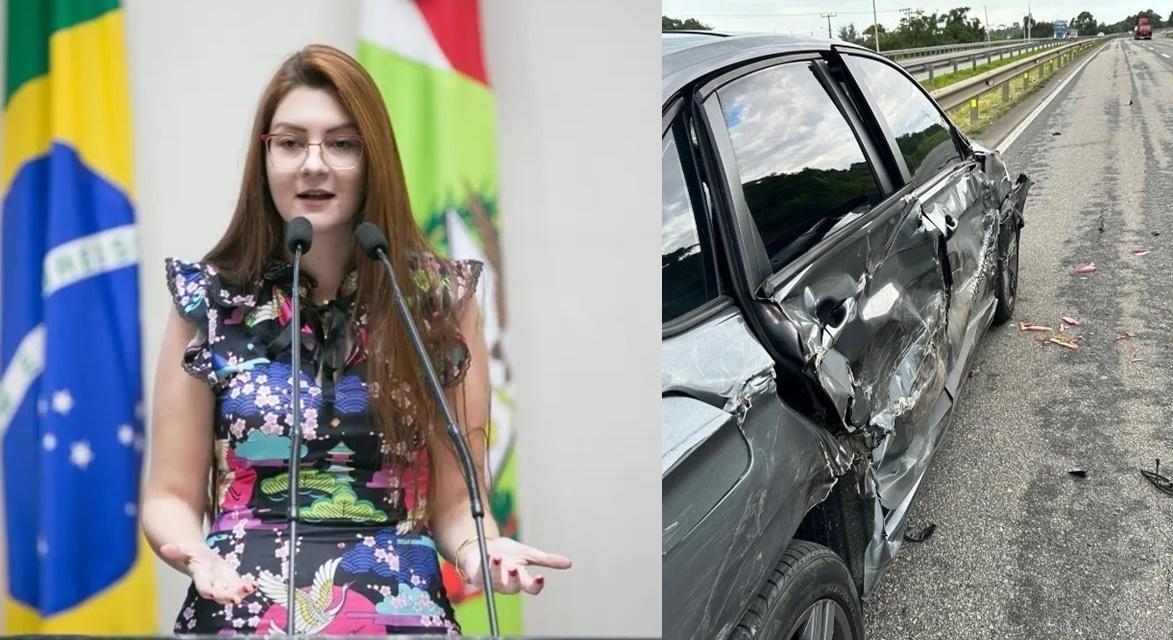 Deputada Ana Campagnolo sofre acidente de trânsito 