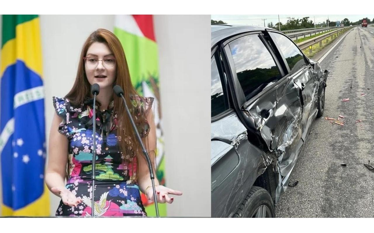 Deputada Ana Campagnolo sofre acidente de trânsito 