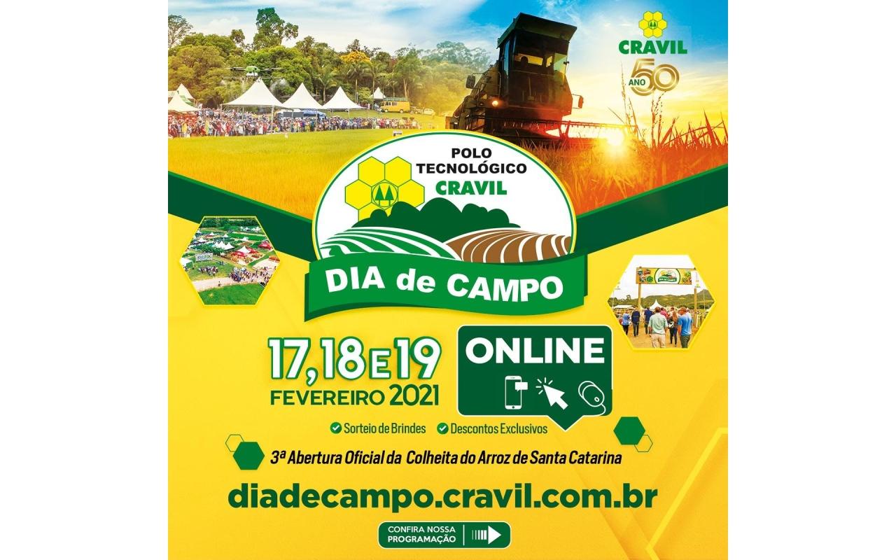 Dia de Campo da CRAVIL inova para edição desse ano e será 100% online