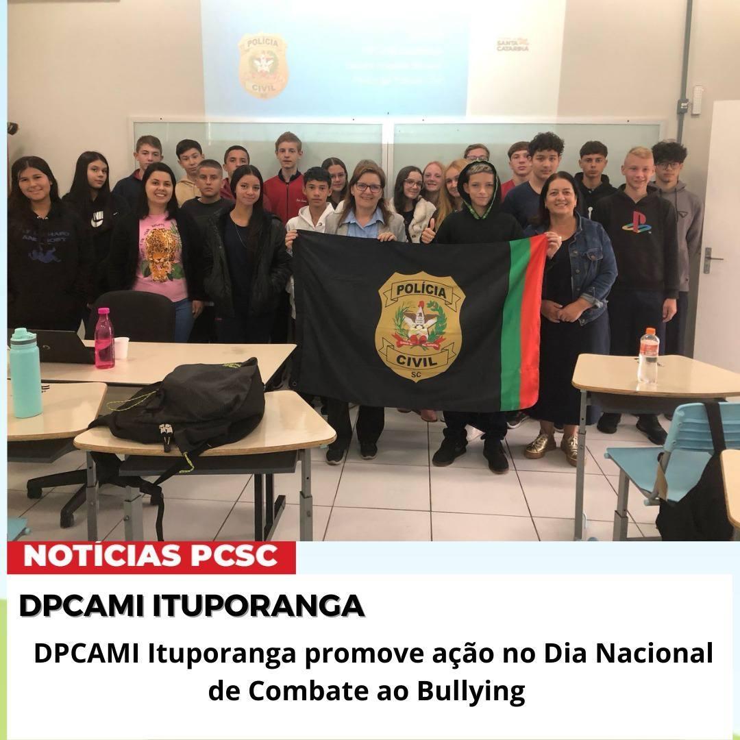 DPCAMI de Ituporanga promove palestras no Dia Nacional de Combate ao Bullying
